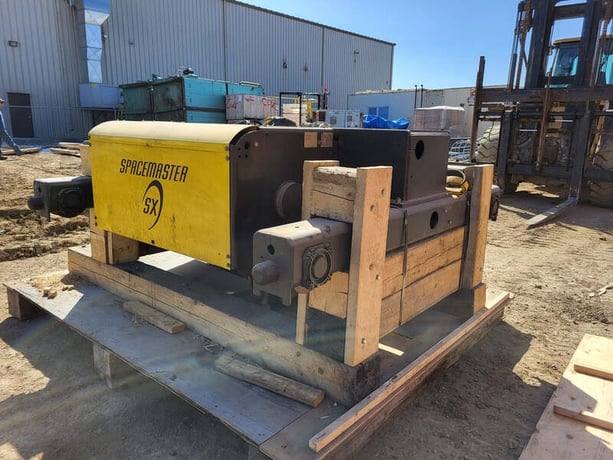 25 Ton, R & M Material Handling Spacemaster #SX60620250P65EHD0F, wire rope electric hoist, dual speed, 2005 - Image 1