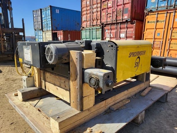 25 Ton, R & M Material Handling Spacemaster #SX60620250P65EHD0F, wire rope electric hoist, dual speed, 2005 - Image 10