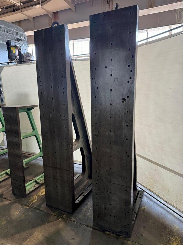 20" x 100" x 38" Angle Plate Set, drilled & tapped holes - Image 3