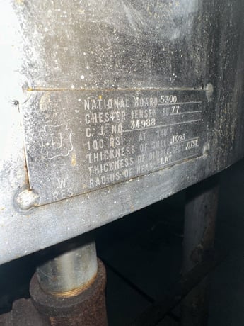 500 gallon Chester Jensen, cooker cooler mixer triple agitation & scrape surface, 1977 - Image 8