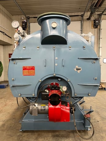 80 HP Williams & Davis, firetube steam boiler, 150 psig MAWP, reconditioned - Image 5