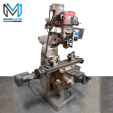 Kent #KTM-3VS, CNC vertical mill, 9" x42" tbl., 3 HP, R-8, 35" X, 12" Y, 15" Z, variable speed, Acu-Rite - Image 2