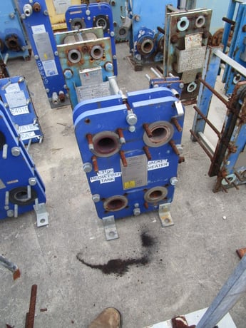 7 sq.ft., Alfa-Laval, TS6-MFG, exchanger, 145 psi, 356&deg;F, Carbon Steel frame, 316 Stainless Steel plates - Image 5