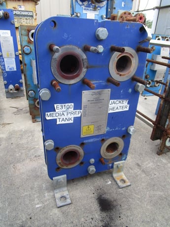 7 sq.ft., Alfa-Laval, TS6-MFG, exchanger, 145 psi, 356&deg;F, Carbon Steel frame, 316 Stainless Steel plates - Image 7