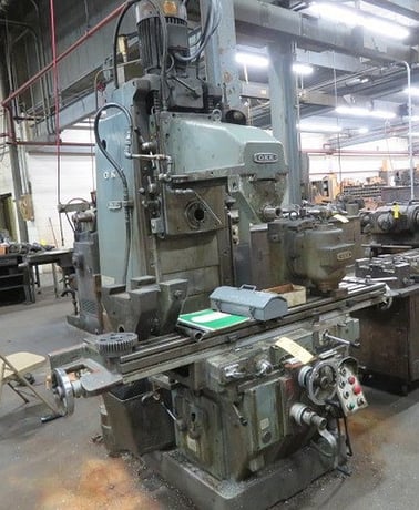 OKK #MH-3P, horizontal mill with vertical head, 14" x65" table, 7.5 HP, 1600 RPM, #50 taper - Image 1