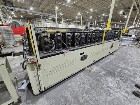 16 Stand, Tishken #16-MW-2, rollforming line, 2" arbor, 8" roll space, 20 HP, American mandrel uncoiler - Image 3