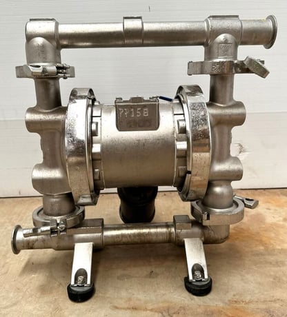 1.5" Graco #FD1111, Stainless Steel air-operated double diaphragm sanitary pump, 41 GPM, 50 cfm, 120 psi, (3 - Image 3