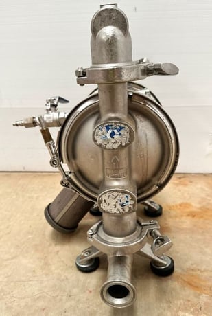 1.5" Graco #FD1111, Stainless Steel air-operated double diaphragm sanitary pump, 41 GPM, 50 cfm, 120 psi, (3 - Image 4