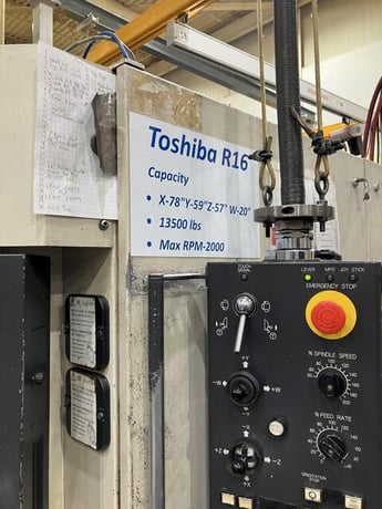 4.3" Toshiba #BTD-110R16, Fanuc 16M, 79" X, 71" Y, 57, " Z, full 4th, coolant thru, 1996 - Image 7