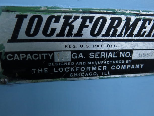 Lockformer #Pittsburg & Double Seam 18-26 gauge capacity, wired 230/460 V. 3 phase - Image 4