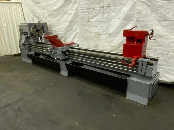 36" x 144" LeBlond #Regal, raised bed engine lathe, 28" swing over cross slide, 4-jaw 18" chuck, 20 HP - Image 1
