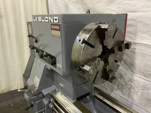 36" x 144" LeBlond #Regal, raised bed engine lathe, 28" swing over cross slide, 4-jaw 18" chuck, 20 HP - Image 2