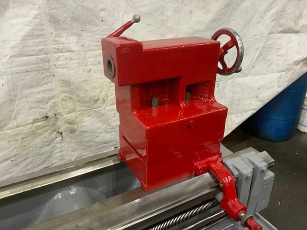 36" x 144" LeBlond #Regal, raised bed engine lathe, 28" swing over cross slide, 4-jaw 18" chuck, 20 HP - Image 4