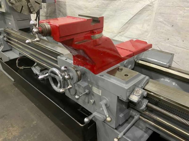 36" x 144" LeBlond #Regal, raised bed engine lathe, 28" swing over cross slide, 4-jaw 18" chuck, 20 HP - Image 6