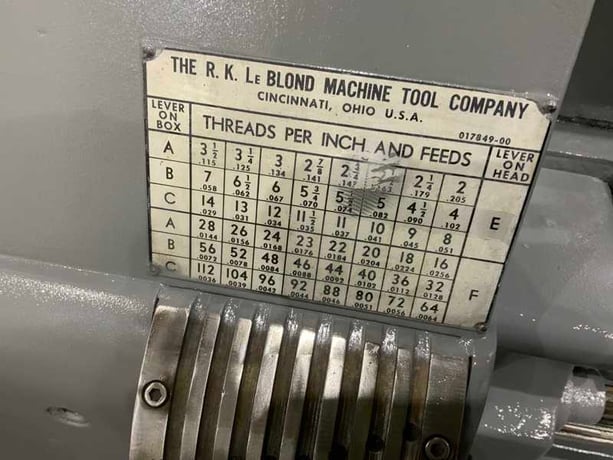 36" x 144" LeBlond #Regal, raised bed engine lathe, 28" swing over cross slide, 4-jaw 18" chuck, 20 HP - Image 8