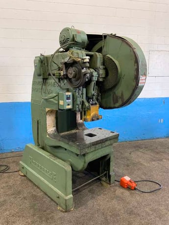 60 Ton, Rousselle #6F Deep Throat, OBI press, 3" stroke, 12-1/2" Shut Height, air clutch & brake, 5 HP - Image 7