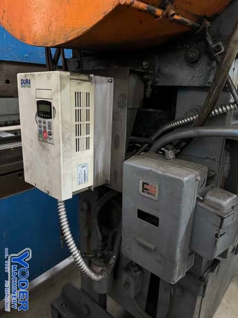 100 Ton, Rousselle #SS30-10, straight side double crank press, 3-1/2" stroke, 17-1/4" Shut Height, air clutch - Image 9