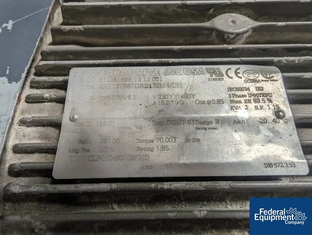 30 cu.ft. American Process #PPB030-807198, Single Shaft Paddle Blender - Image 8