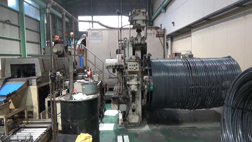 Asahi Sunac #AF1815-6, 6-die parts forming machine, .86" cutoff diameter, 120 SPM, 1994 - Image 1