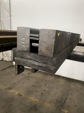 70" L, Press Brake Spring Loaded Hemming Die, 5.25" width, 3" height, 1.25" x3" opening - Image 2