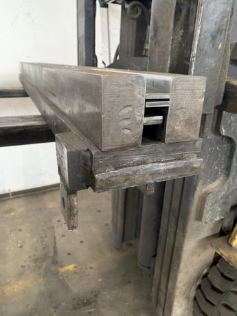 70" L, Press Brake Spring Loaded Hemming Die, 5.25" width, 3" height, 1.25" x3" opening - Image 3