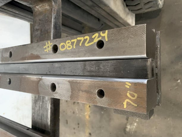 70" L, Press Brake Spring Loaded Hemming Die, 5.25" width, 3" height, 1.25" x3" opening - Image 4