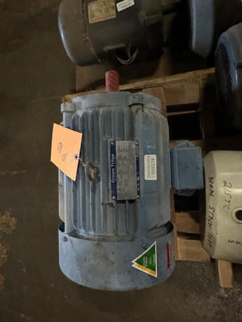 10 HP 1760 RPM Hyundai, Frame 215T, 230/460 Volts, Squirrel Cage, refurbished - Image 2