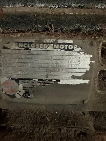 30 HP 1800 RPM US Electric, Fr. 326U, 208/220/440 Volts, Squirrel Cage, EOK - Image 1