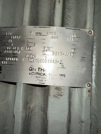 130 HP 1783 RPM US Electric, Fr. 447TP, 460 Volts, Verticle Pump, Refurb - Image 1
