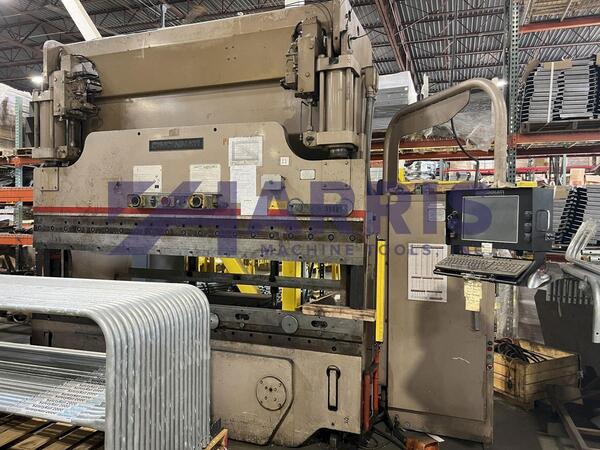 90 Ton, Cincinnati #90AF Autoform, hydraulic press brake, 10' overall, 102" between housing, 14" stroke - Image 1