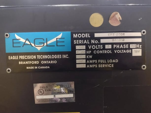 1" Eagle #EPT-25DR, CNC Tube & Pipe Bender, .140" Wall, S/N 94-818, EPT-25DR - Image 3