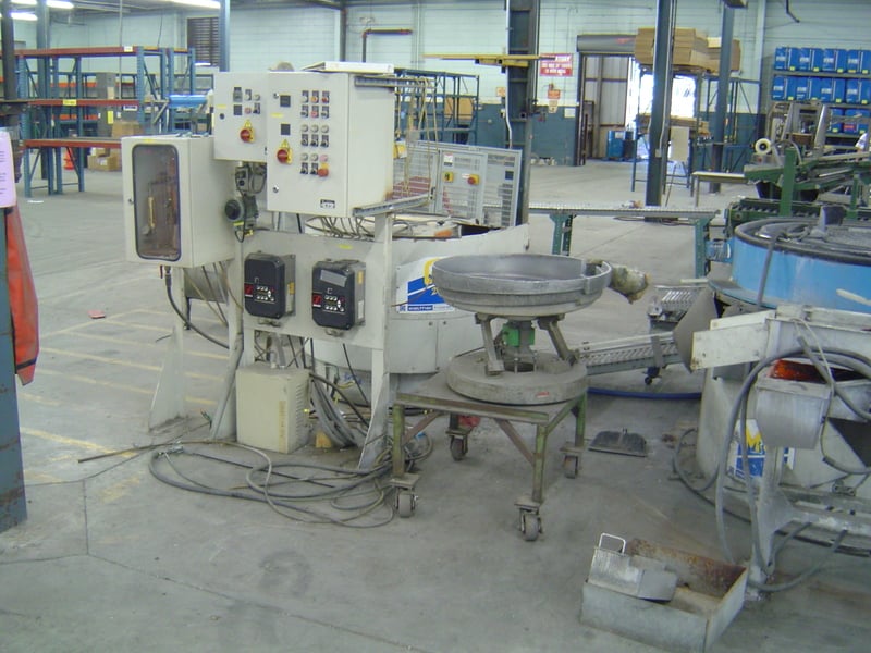 Walther Trowal finisher & washing system w/(2) vibratory bowls, 1996 - Image 1