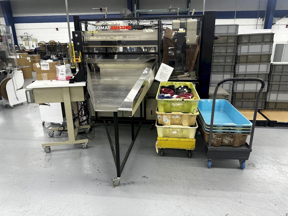 Megomat #ASM-3300-U, wire cutting & processing machine, APE 300 crimping station, 1997 - Image 8