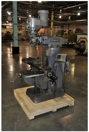 Bridgeport #Series-II, vertical mill, 9" x48" table, 2 HP, 36" X, 12" Y, 16" Z, R-8, 70-4200 RPM, power feed - Image 1