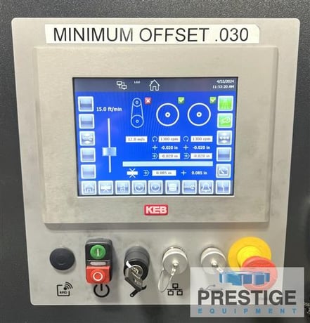 Lissmac / Steelmaster #SMW-533-RBB, wet type, 3-heads, 37" belt, PLC touch screen, 2022, #43369 - Image 3