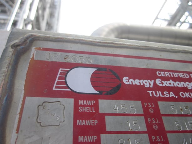 4822 sq.ft., 455 psi shell, 815 psi tube, Heat Exchanger, 515&deg;F shell, 440&deg;F tube, 2012 - Image 3