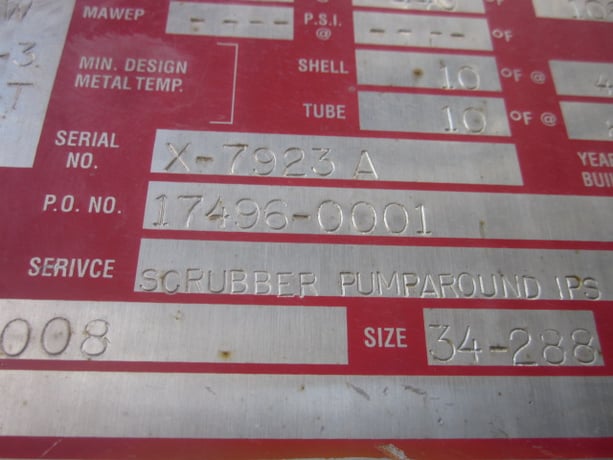 4822 sq.ft., 455 psi shell, 815 psi tube, Heat Exchanger, 515&deg;F shell, 440&deg;F tube, 2012 - Image 4