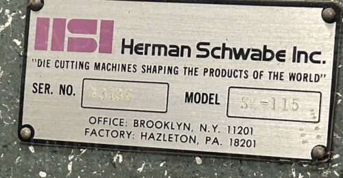 115 Ton, Schwabe #SR-115, hydraulic press, dual shuttle, 8" stroke, 32" x 64" bed - Image 9