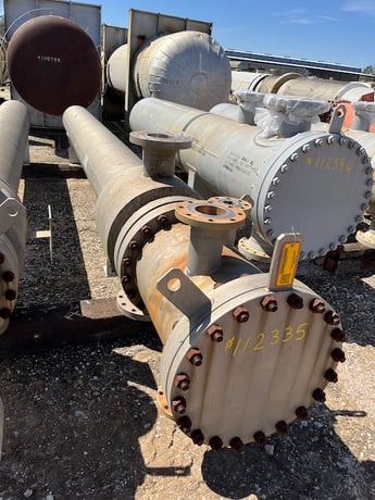 437 sq.ft., 180 psi shell, 150 psi tube, Fabsco Shell and Tube, heat exchanger, 290°F shell, 200°F tube - Image 1