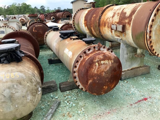 1298 sq.ft., 75 psi shell, 75 psi tube, Manning & Lewis, heat exchanger, 300&deg;F shell, 300&deg;F tube - Image 1