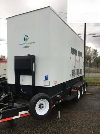 225 KW Generac #MGG350N2, natural gas generator, sound attenuated enclosure, 4 hours, 2014 - Image 2