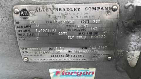 25 HP 1750/2300 RPM Allen-Bradley 5CD184SA005A023, Frame CD328AT, 4P, TEFC, 500 VA - Image 2