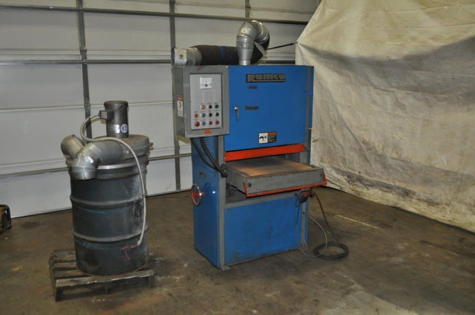 25" x 60" Ramco #DW-25R, metalworking belt sander - Image 1