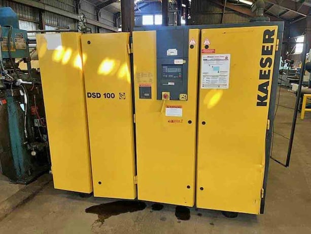 559 cfm, 130 psig, Kaeser #DSD-100, rotary screw air compressor, 100 HP, 460 V., 3-phase, 2002 - Image 1