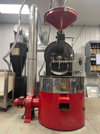 Toper #TKMS30, 30 kilo coffee roaster, digital controls, custom Chaff collector, 2004 - Image 4