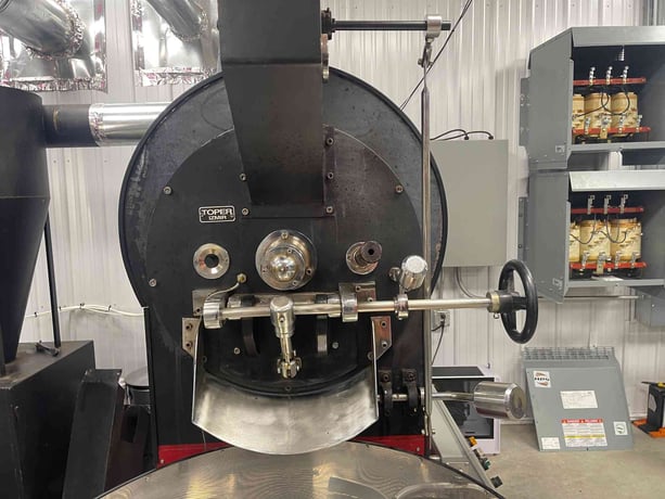 Toper #TKMS30, 30 kilo coffee roaster, digital controls, custom Chaff collector, 2004 - Image 5