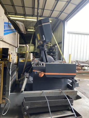 20" x 24" Hemsaw #VT130HA-60, high speed production vertical band saw, 19' x 1.5" blade, 10 HP, 2004 - Image 1