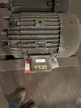 50 HP 1175 RPM Delco, Frame 405US, 460 Volts, Squirrel Cage, electrically OK - Image 2