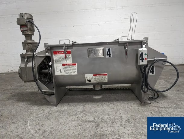 11 cu.ft. American Process #PRB-011, Paddle Ribbon Blender, 21" wide x 48" L, 7 HP, 2004 - Image 1