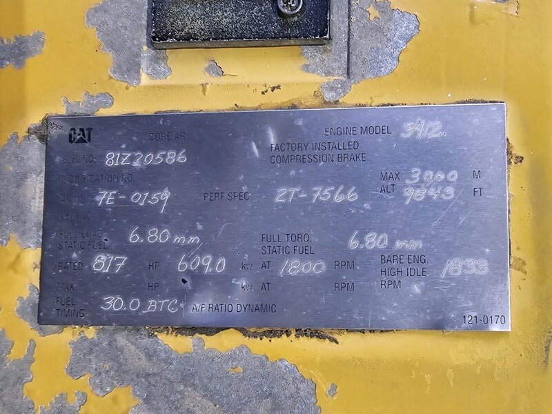 545 KW Caterpillar #3412, diesel generator, 817 HP, 480 Volts, 1997 - Image 3